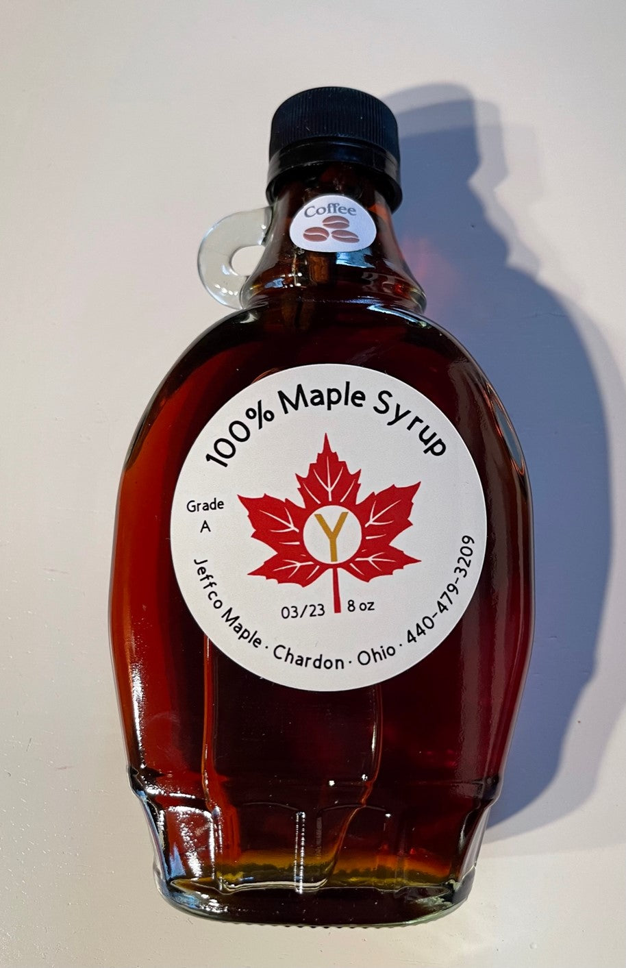 8oz Maple Syrup Coffee Infused - Dark (Robust taste)