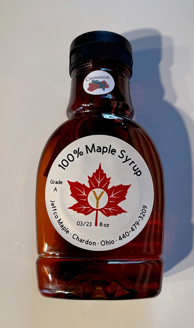 8oz Maple Syrup Cinnamon -Amber (Rich Taste)