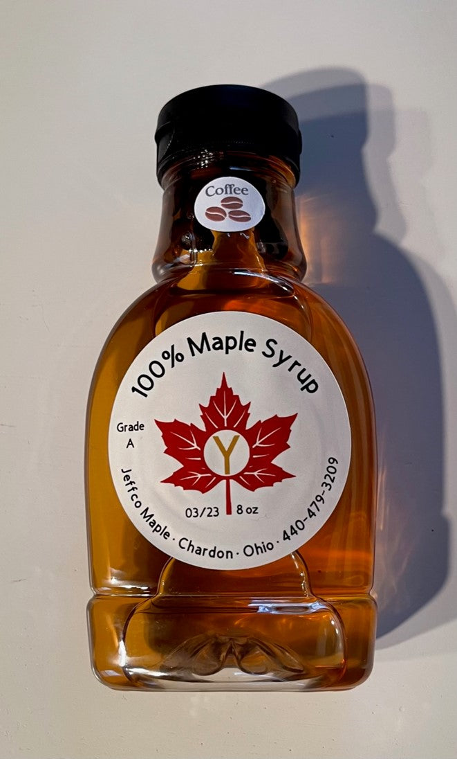 8oz Maple Syrup Coffee infused -Amber (Rich Taste)