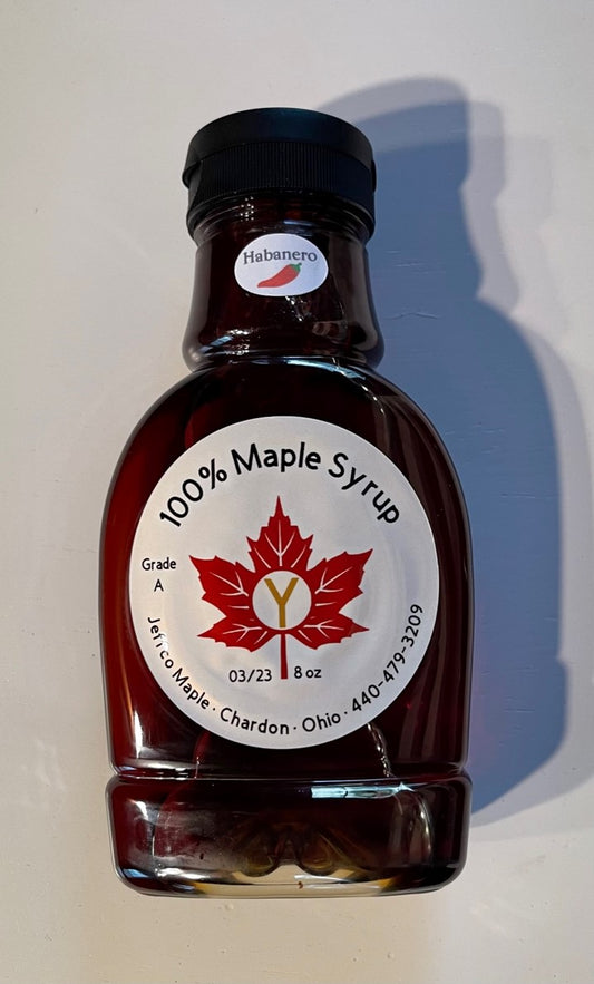 8oz Maple Syrup Habanero - Dark (Robust taste)