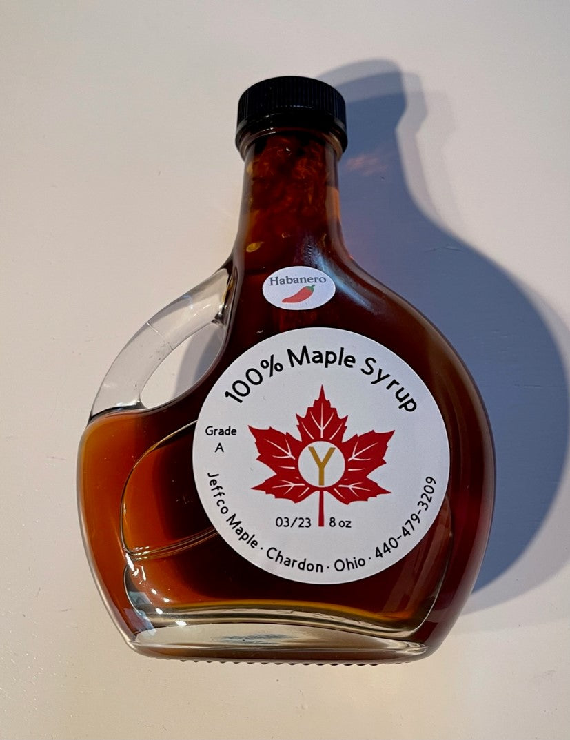 8oz Maple Syrup Habanero - Dark (Robust Taste)